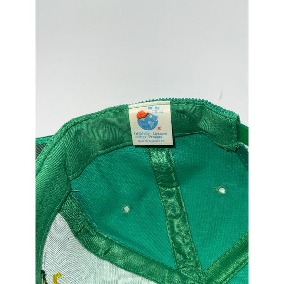 Rare Vintage Oregon Ducks Rage Corduroy Snapback hat Green Yellow NCAA B1G 10 - Picture 7 of 7